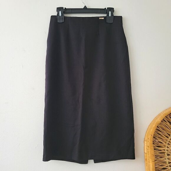 Tahari Modal Stretch Pencil Skirt Black S - Picture 1 of 5